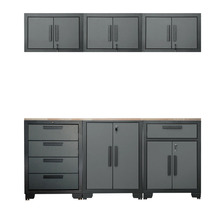 Garageinredning Stål 7 delar 180 x 192,5 x 42,7 cm